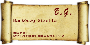 Barkóczy Gizella névjegykártya