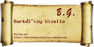 Barkóczy Gizella névjegykártya